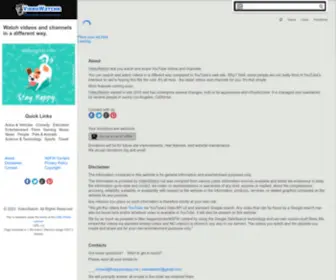 Videowatchr.com(Watch videos and channels in a different way) Screenshot