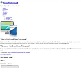 Videowatermarkformac.com(Easiest Video Watermark Software for Mac) Screenshot