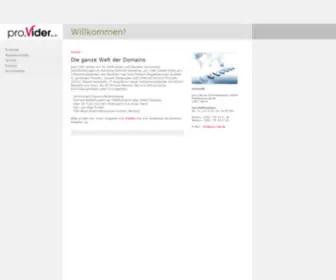 Vider.de(Pro.vider GmbH) Screenshot