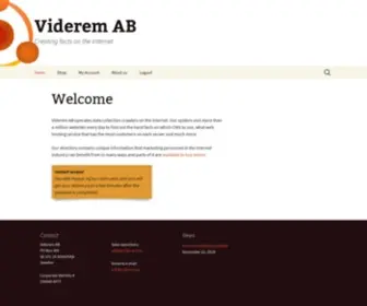 Viderem.se(Creating facts on the Internet) Screenshot