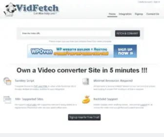 Vidfetch.com(Download Videos and Convert Mp3 from Popular Video Site) Screenshot