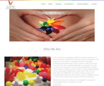 Vidhifoodcolour.com(Dyestuffs Manufacturing Company) Screenshot