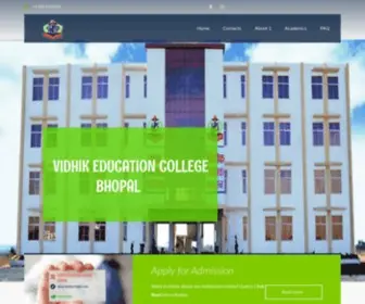 Vidhikcollege.com(College in Bhopal) Screenshot