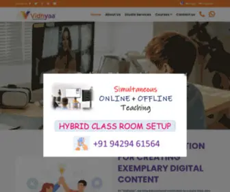 Vidhyaa.co.in(One Stop Solution for Creating Exemplary Digital Content) Screenshot