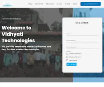 Vidhyatitechnologies.com(Vidhyati Technologies) Screenshot