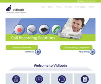 Vidicode.com(Call Recording Solutions) Screenshot