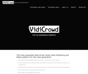 Vidicrowd.com(Enjoy the special moments in life) Screenshot