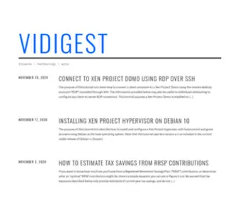 Vidigest.com(Finance) Screenshot