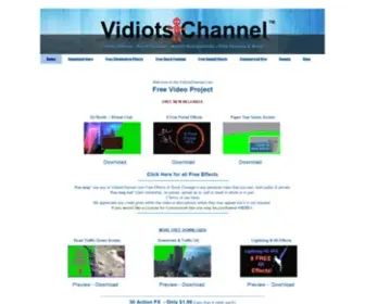 Vidiotschannel.com(Vidiots Channel's Free Green Screen) Screenshot