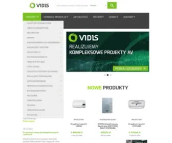 Vidis.pl(VIDIS S.A. dystrybutor sprzętu prezentacyjnego) Screenshot