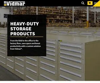 Vidmar.com(Industrial Storage Solutions) Screenshot