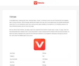 Vidmate.sbs(Vidmate App v4.8 Download) Screenshot