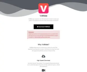 Vidmateapp.co.in(Download VidMate App Free Install for Android 2022) Screenshot