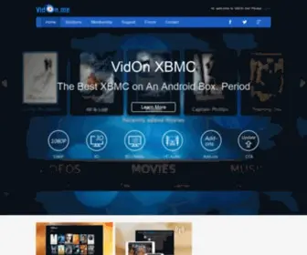 Vidon.me(Aims at providing the best Android based XBMC on a streaming media player) Screenshot