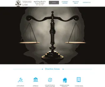 Vidonilaw.com(Vidoni Law) Screenshot