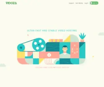 Vidoza.co(Free video hosting and video player) Screenshot