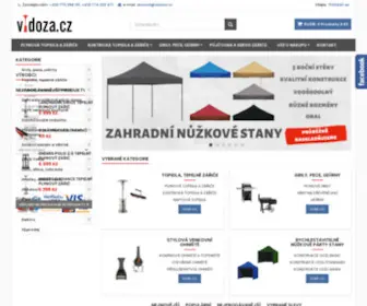 Vidoza.cz(Tepelné plynové a elektrické zářiče (topidla)) Screenshot