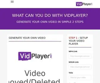 Vidplayer.net(مشغل الفيديوهات) Screenshot