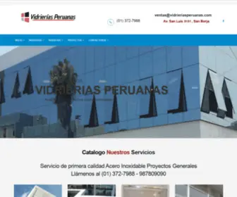 Vidrieriasperuanas.com(Vidrierias Perunas S.a.c) Screenshot