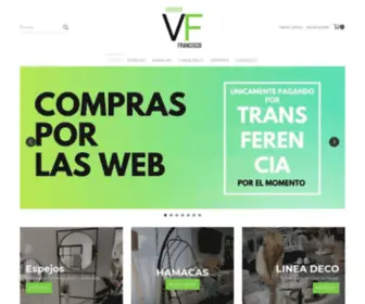 Vidriosfrancisco.com.ar(Compra online Espejos / Hamacas / Pecheros / Mesas / Sillas / Banquetas) Screenshot