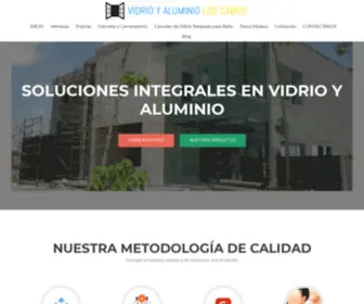 Vidrioyaluminioloscabos.com(Proveedor de vidrio y aluminio en Los Cabos) Screenshot