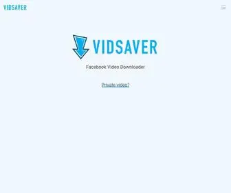 Vidsaver.net(Facebook Video Downloader) Screenshot