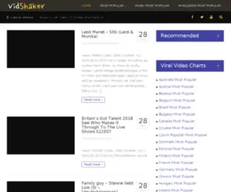 Vidshaker.com(Most Popular Videos) Screenshot