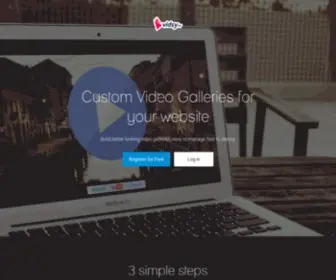 Vidsy.tv(Custom Video Galleries for your website) Screenshot