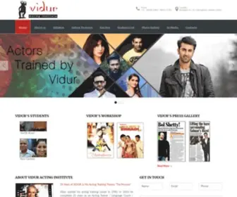 Viduractinginstitute.com(Vidur Acting Institute) Screenshot