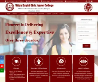 Vidyadayinigjc.com(Vidya Dayini Girls Junior College) Screenshot