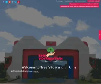 Vidyanikethan.edu(Sree Vidyanikethan Educational Trust) Screenshot