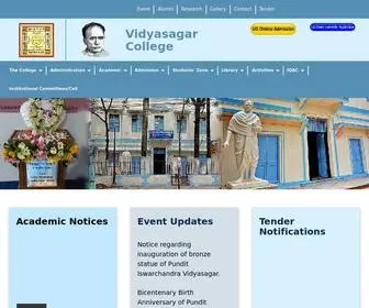 Vidyasagarcollege.edu.in(Vidyasagar College) Screenshot