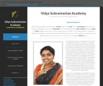 Vidyasubramanian.com(Vidya Subramanian) Screenshot