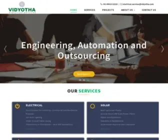 Vidyotha.com(Vidyotha Electrical Services) Screenshot