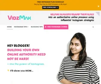 Vidzmak.com(Instagram Tips for Bloggers) Screenshot