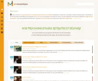 Vie-Monastique.com(La vie monastique vous accueille) Screenshot