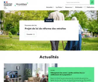 Vie-Publique.fr(Citoyennet) Screenshot