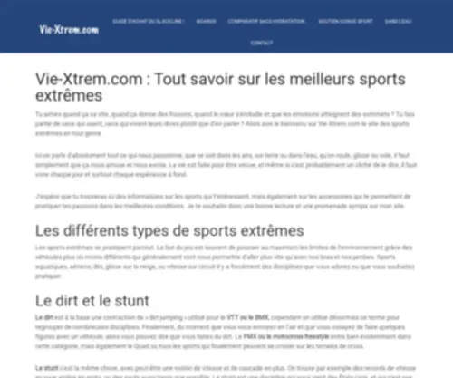 Vie-Xtrem.com(Nos) Screenshot