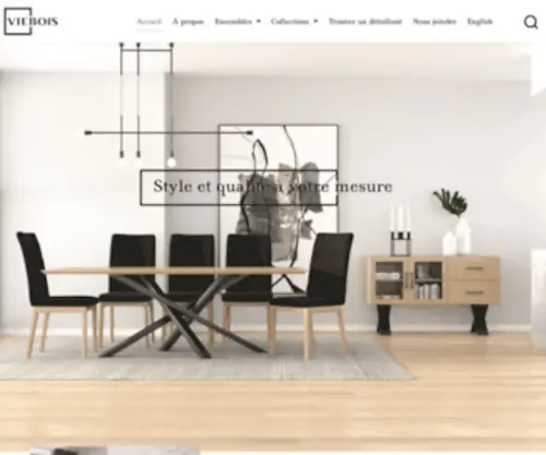 Viebois.ca(Une sélection de meubles de qualité) Screenshot