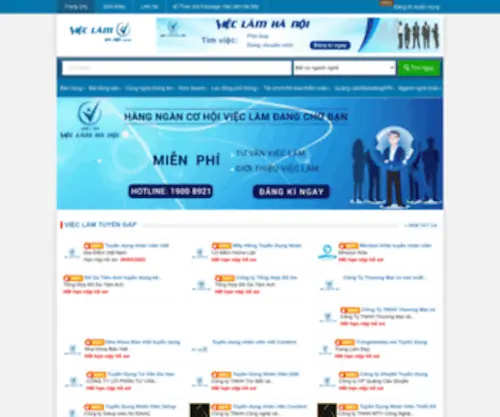 Vieclamhanoi.edu.vn(Việc làm Hà Nội) Screenshot