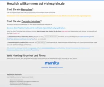 Vielespiele.de(Herzlich willkommen auf) Screenshot