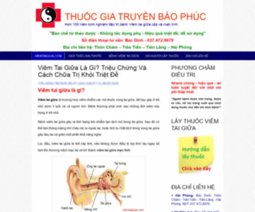 Viemtaigiua.com(CHỮA VIÊM TAI GIỮA) Screenshot
