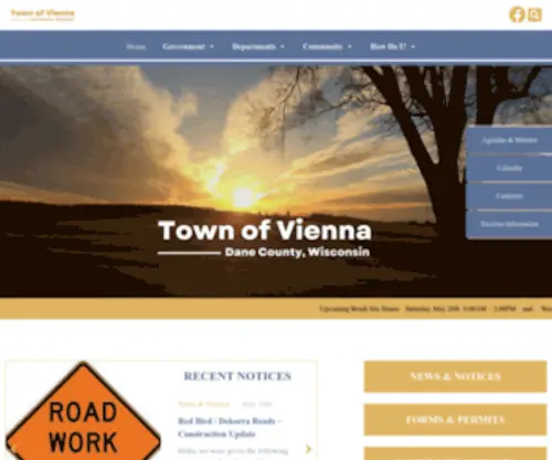 Vienna-Wis.com(Town of Vienna) Screenshot