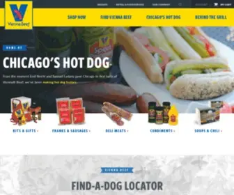Viennabeef.com(Chicago Style Hot Dogs) Screenshot