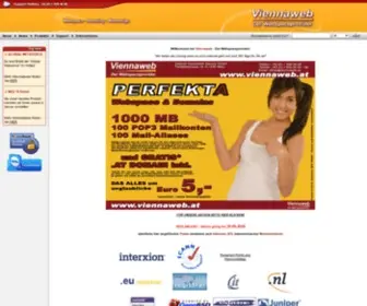 Viennaweb.at(Webspace in Österreich bzw) Screenshot