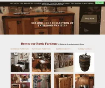 Viennawoodworks.com(Barn Wood Furniture) Screenshot