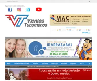 Vientostucumanos.com.ar(Vientos Tucumanos Noticias) Screenshot