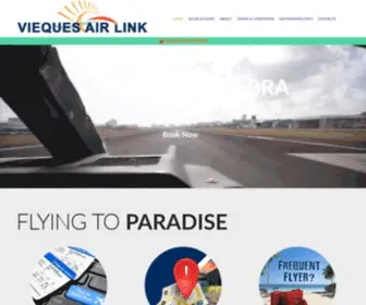 Viequesairlink.com(Vieques Air Link) Screenshot