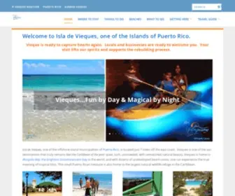 Viequestravelguide.com(Vieques Puerto Rico Travel Guide) Screenshot