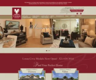Vierabuilders.com(New Homes Viera Florida) Screenshot
